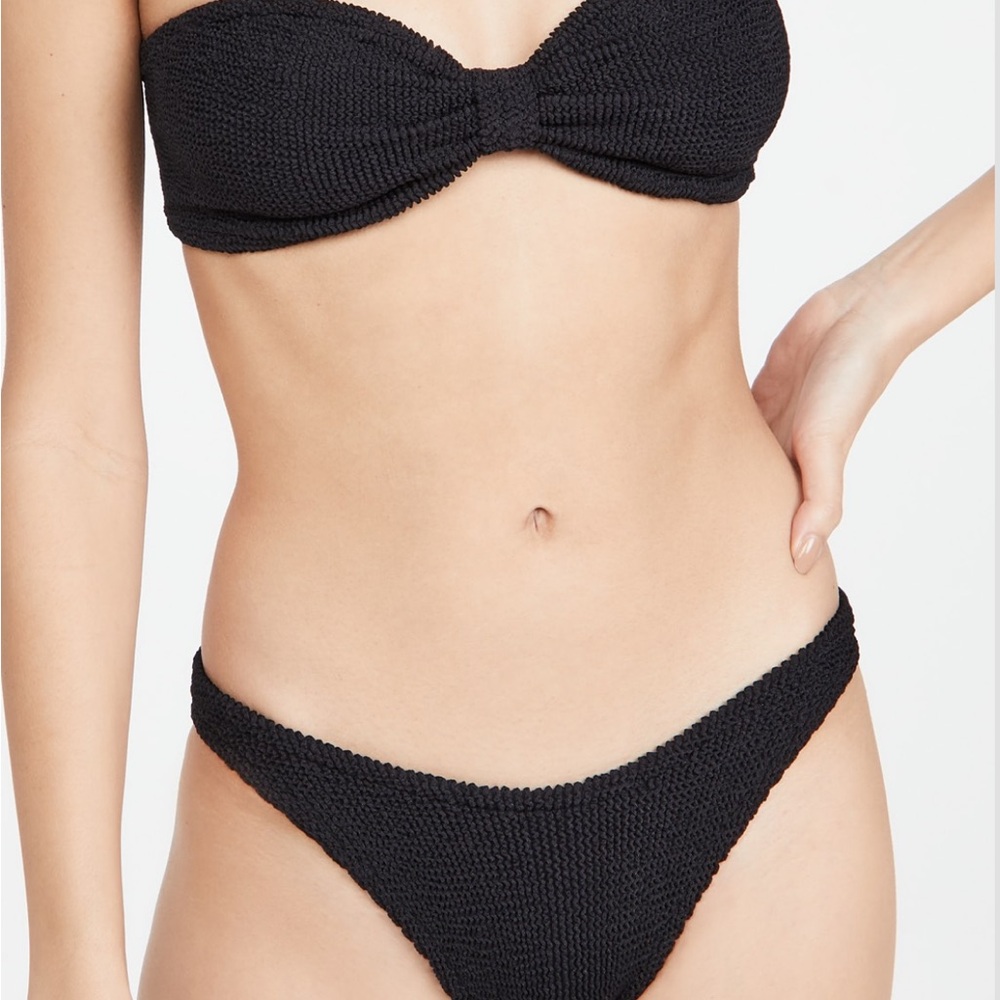Hunza G Black Jean Bikini Set